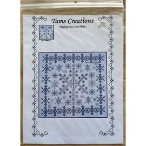 Tams Creations PLAYING WITH SNOWFLAKES Counted Cross Stitch‎ Design Pattern